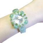 Light Luxury Jade Bracelet Women’s Watch – Diamond Encrusted - Image 2