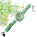 Light Luxury Jade Bracelet Women’s Watch – Diamond Encrusted